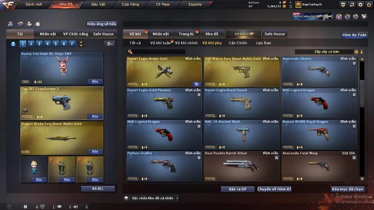 shop acc cf uy tin gia re